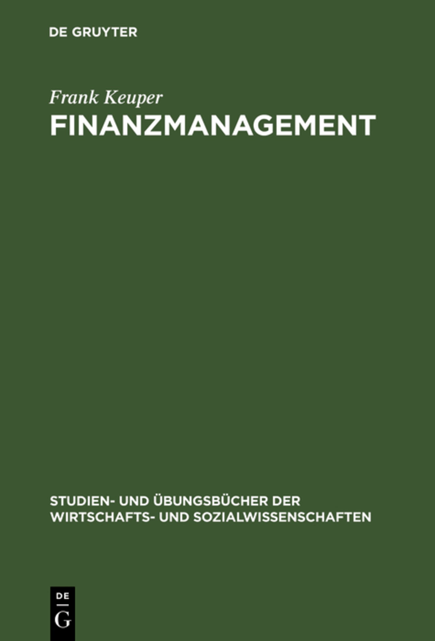 Cover image for Finanzmanagement ISBN 9783486254372